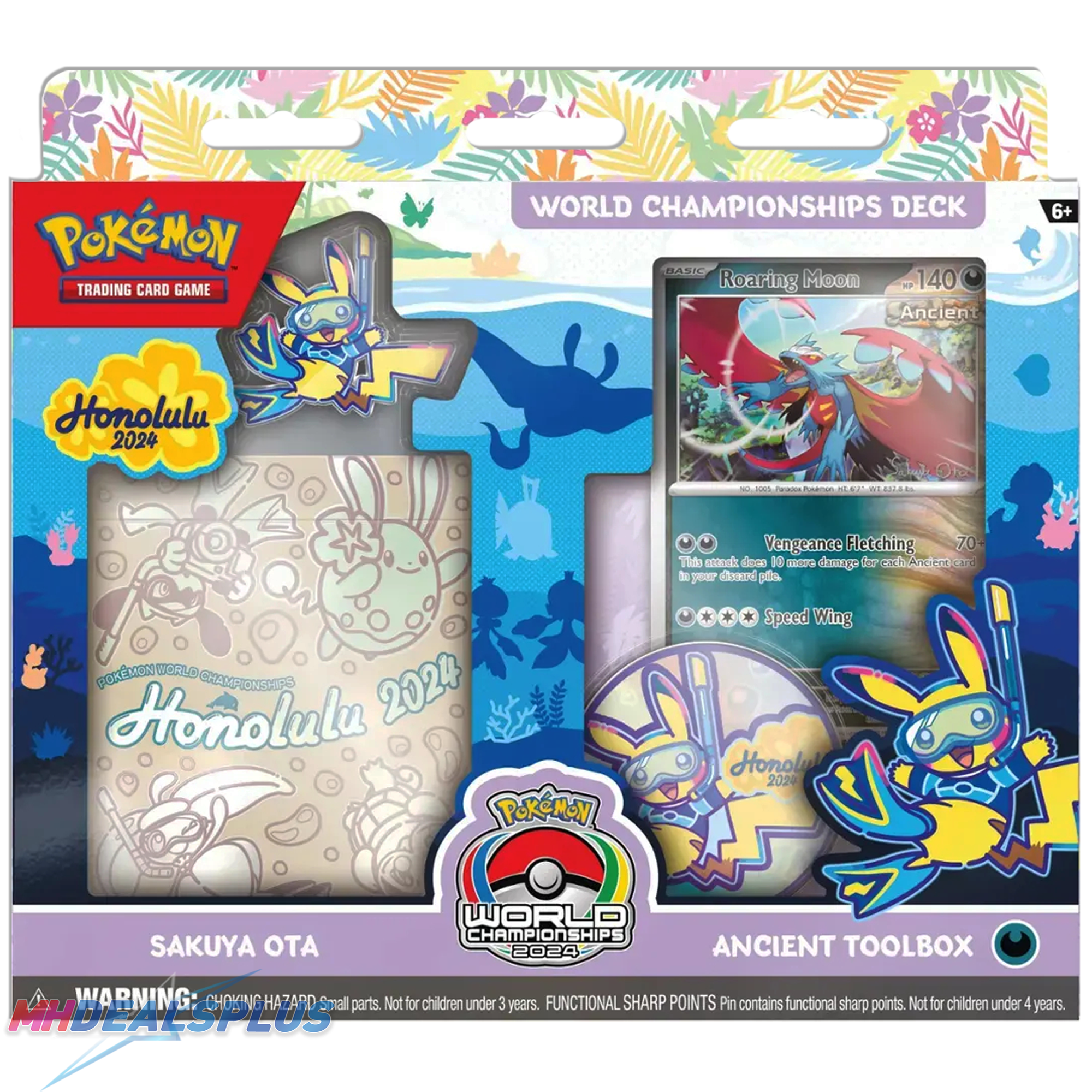 Pokemon 2024 World Championships Deck Set of 4 (Miraidon. Roaring Moon. Iron Thorns. Regidrago)