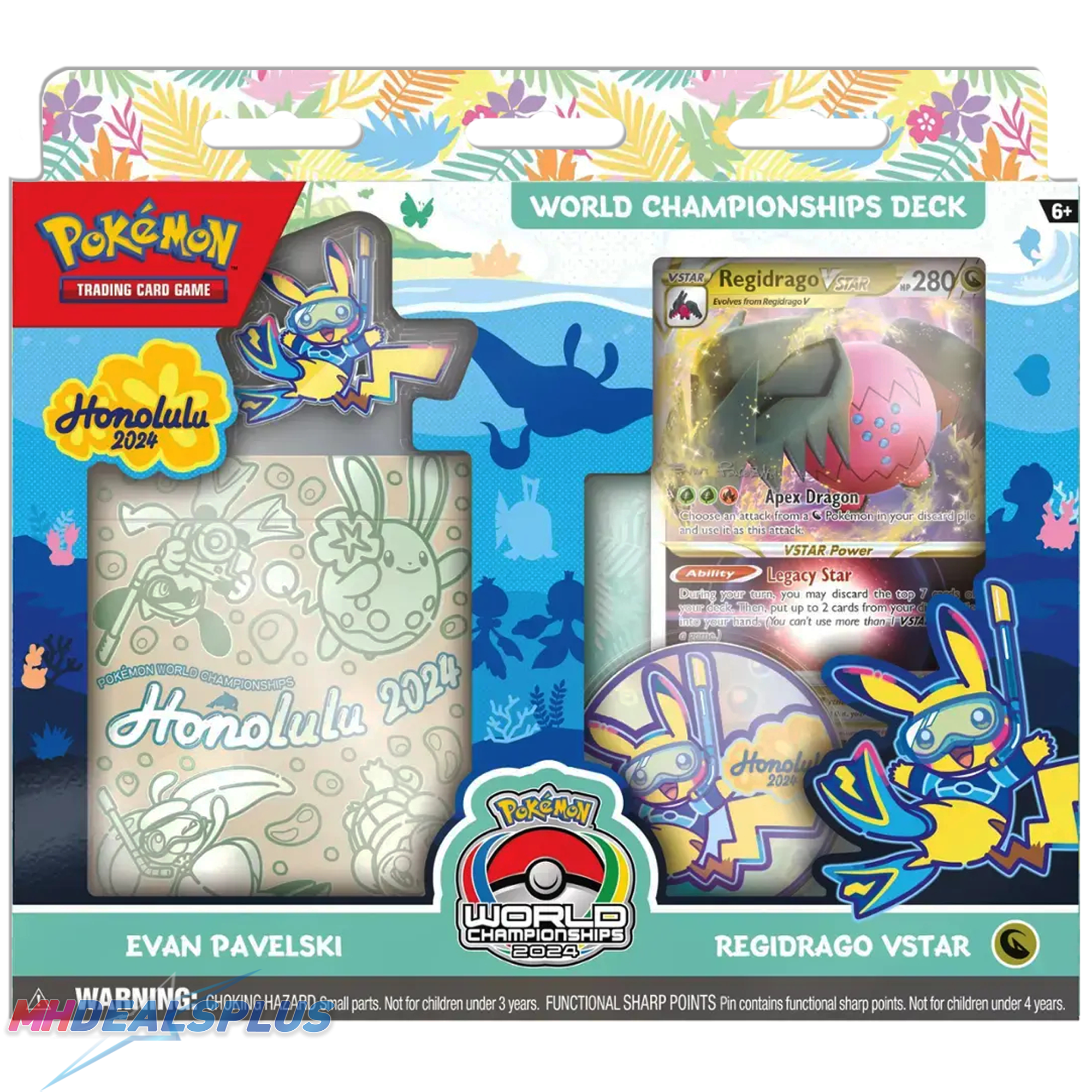 Pokemon 2024 World Championships Deck Set of 4 (Miraidon. Roaring Moon. Iron Thorns. Regidrago)