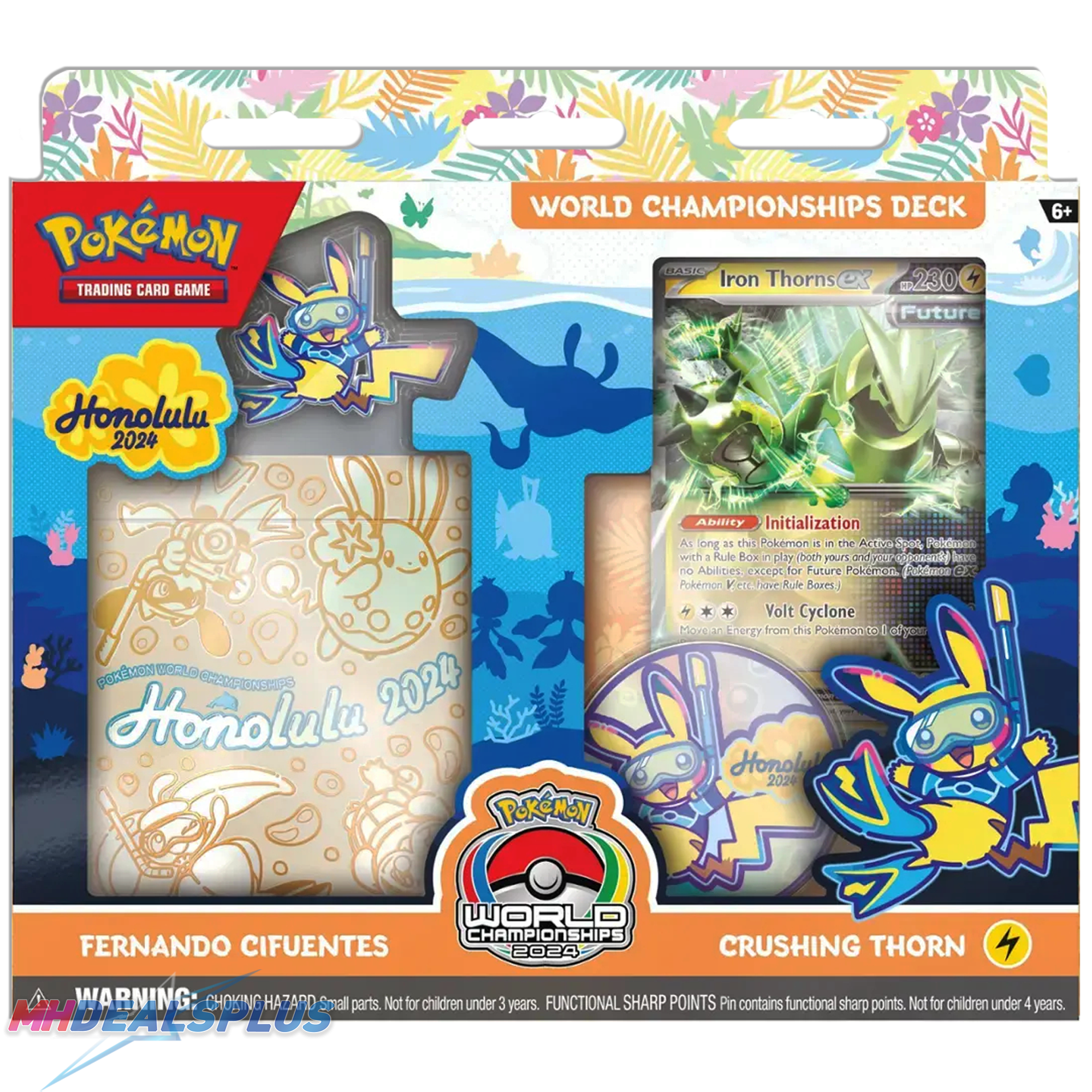 Pokemon 2024 World Championships Deck Set of 4 (Miraidon. Roaring Moon. Iron Thorns. Regidrago)