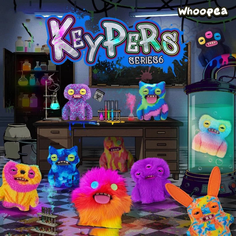 Fuggler Funny Ugly Monster Keypers V6 Series Plush Key Chain Dolls. Blind Box