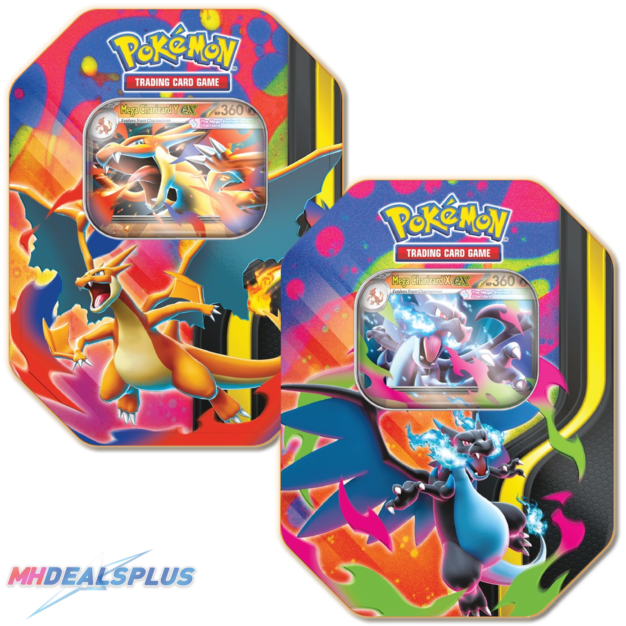(Pre-Order) Pokemon Mega Charizard Tin Set of 2