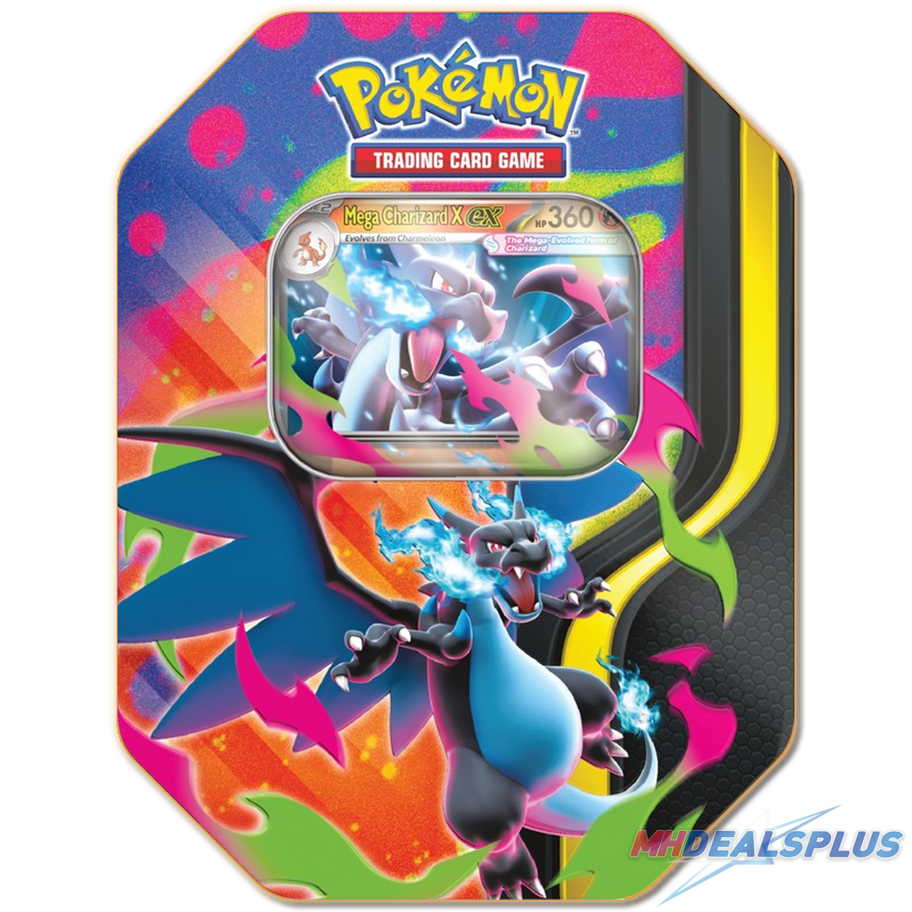 (Pre-Order) Pokemon Mega Charizard Tin Set of 2