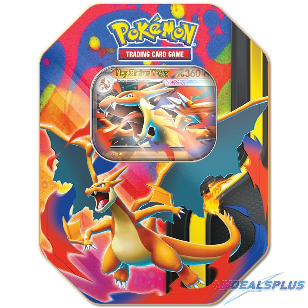 (Pre-Order) Pokemon Mega Charizard Tin Set of 2