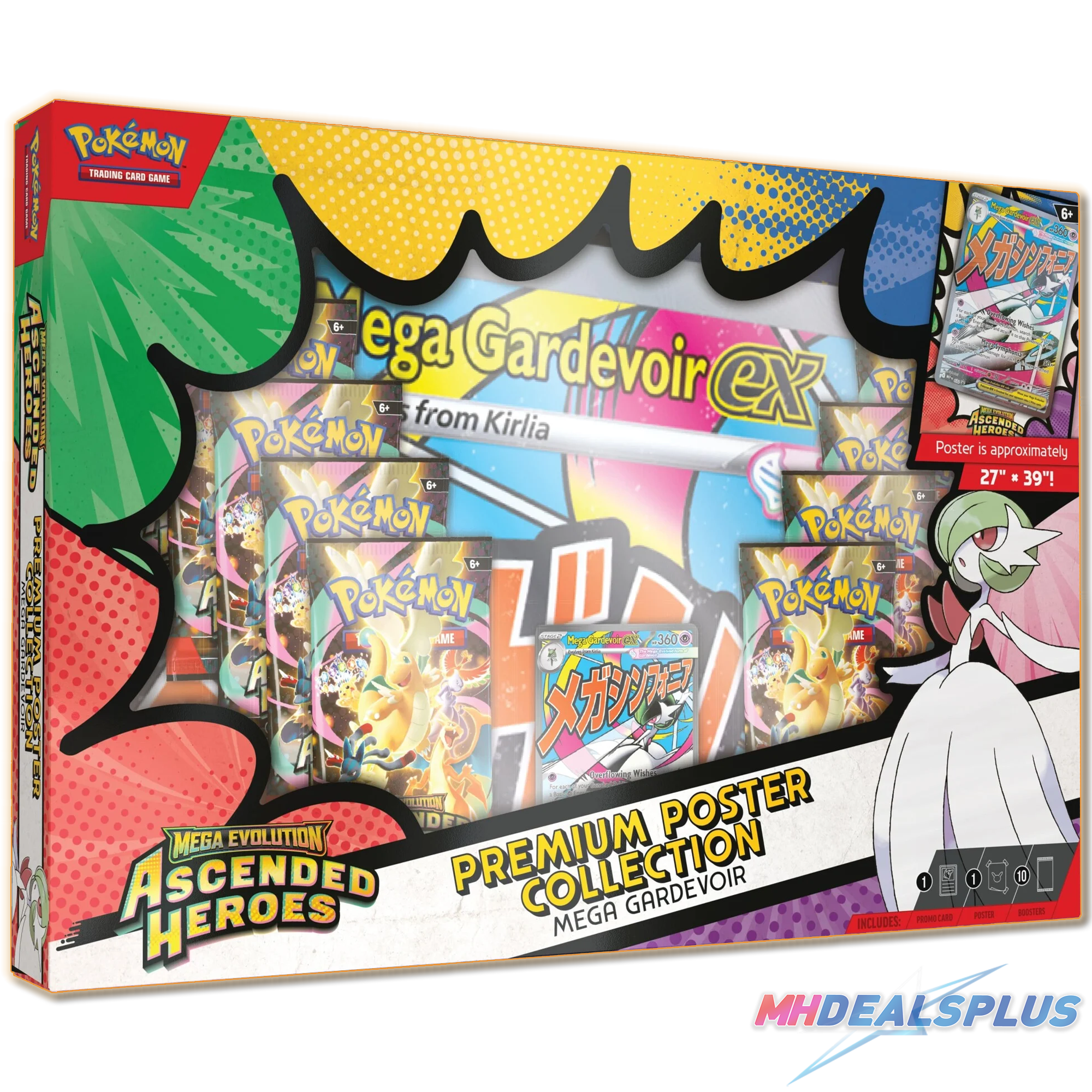 (Pre-Order) Pokemon Ascended Heroes Premium Poster Collection Set of 2 (Mega Lucario ex/Mega Gardevoir ex)