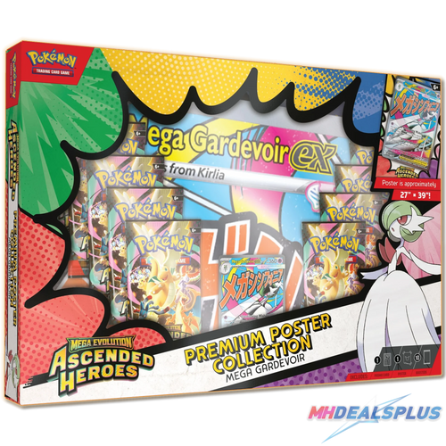 (Pre-Order) Pokemon Ascended Heroes Premium Poster Collection Set of 2 (Mega Lucario ex/Mega Gardevoir ex)