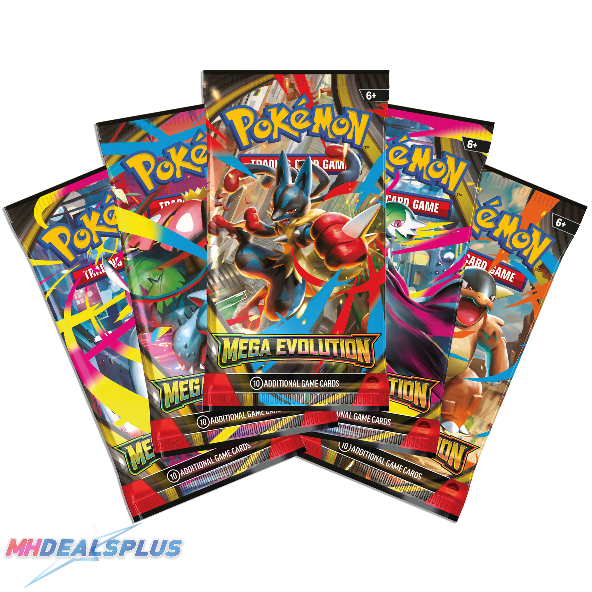 Pokemon Mega Evolution Booster Pack Set of 5