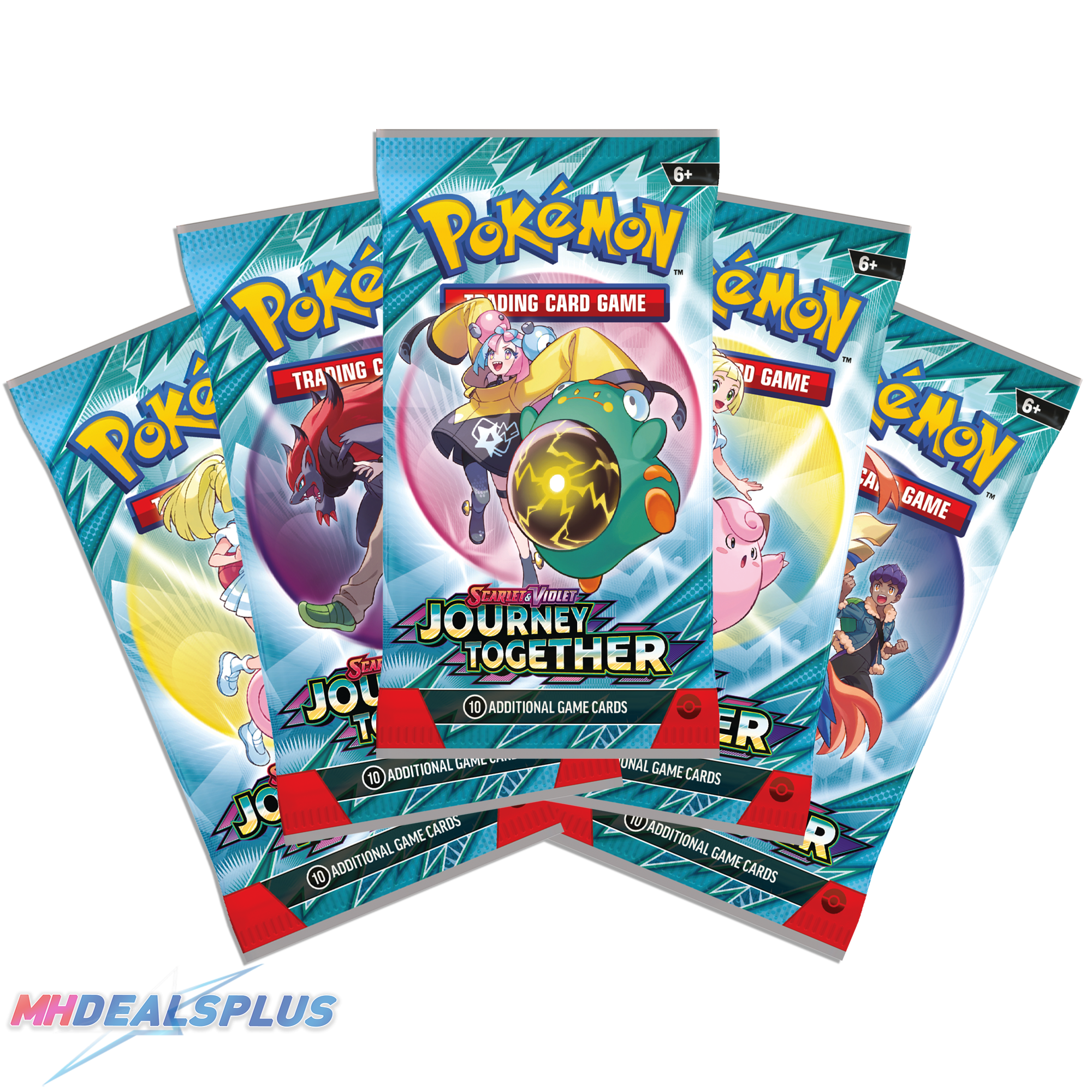 Pokemon Journey Together Booster Pack Set of 5