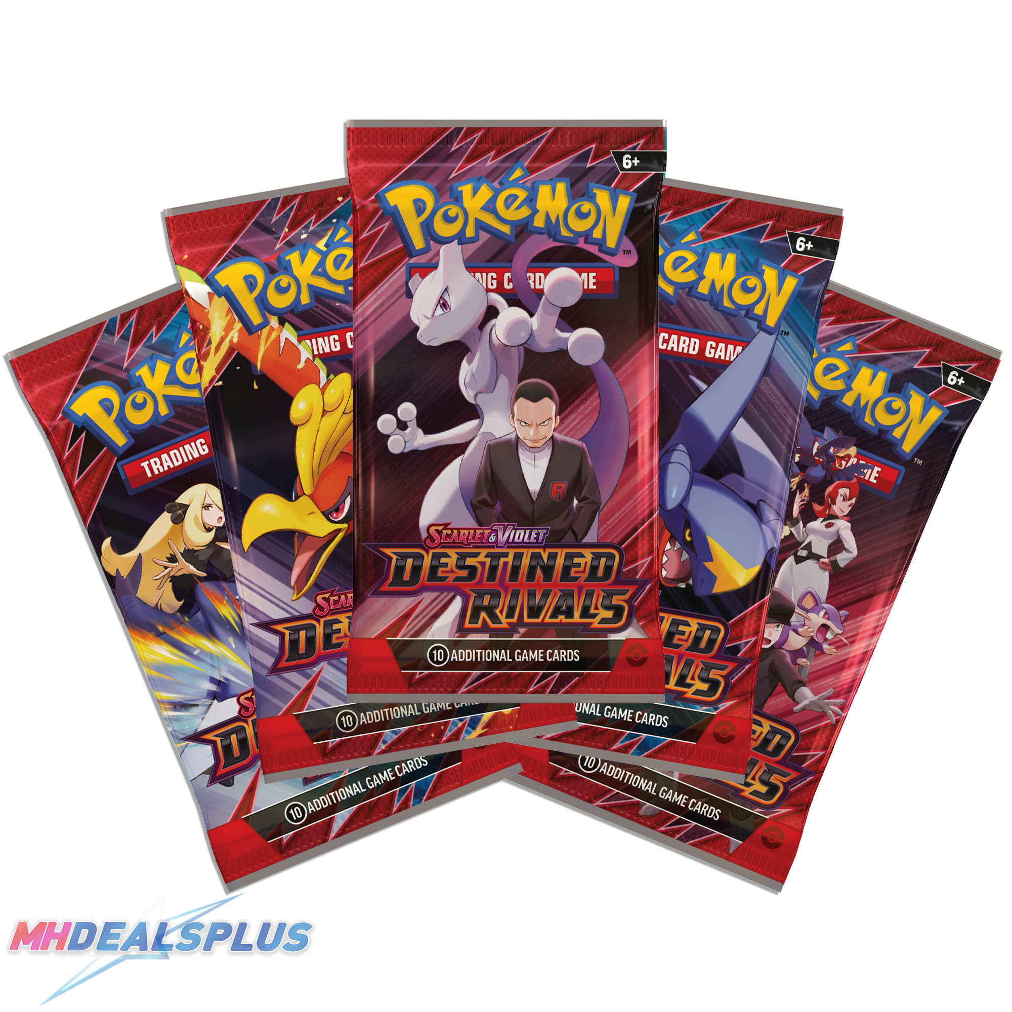Pokemon Destined Rivals Booster Pack Set of 5