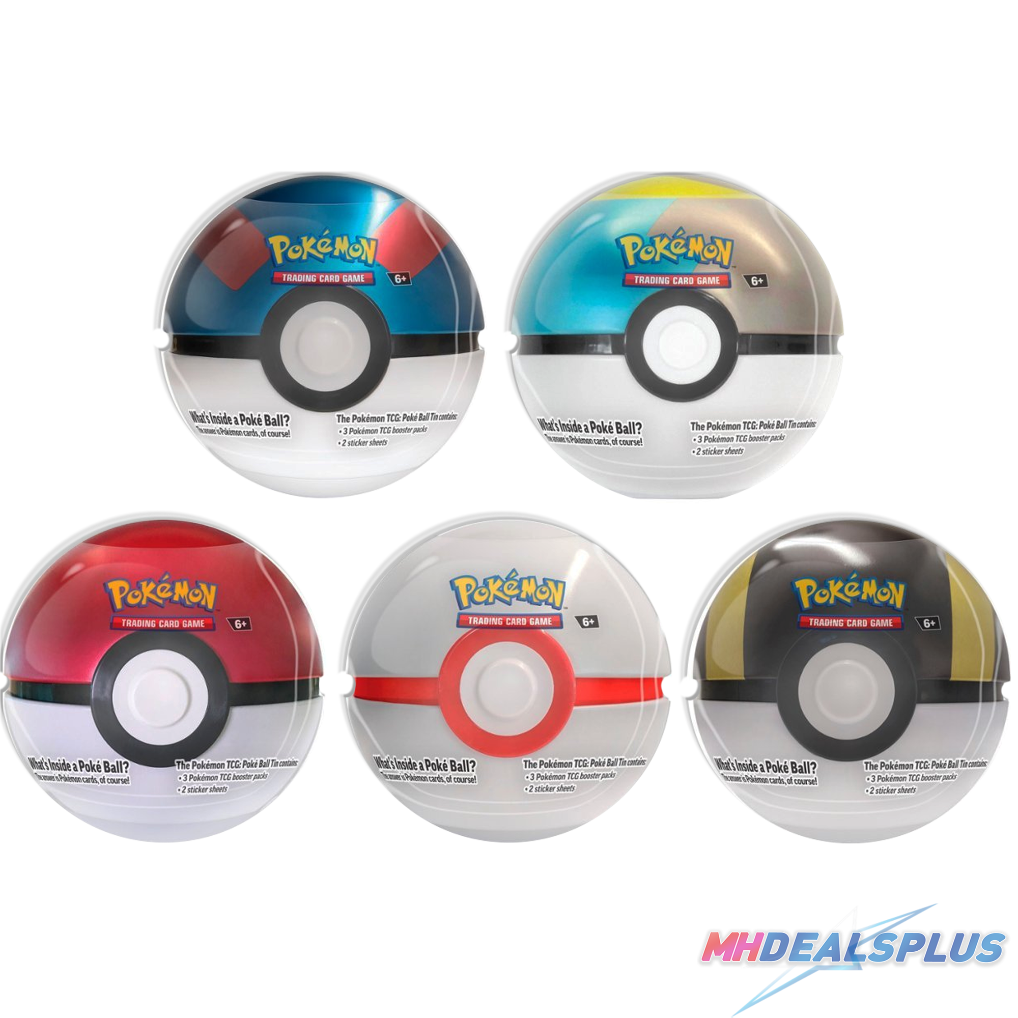 Pokemon 2024 Q4 Poke Ball Tin DIsplay Case - 18 Booster Packs