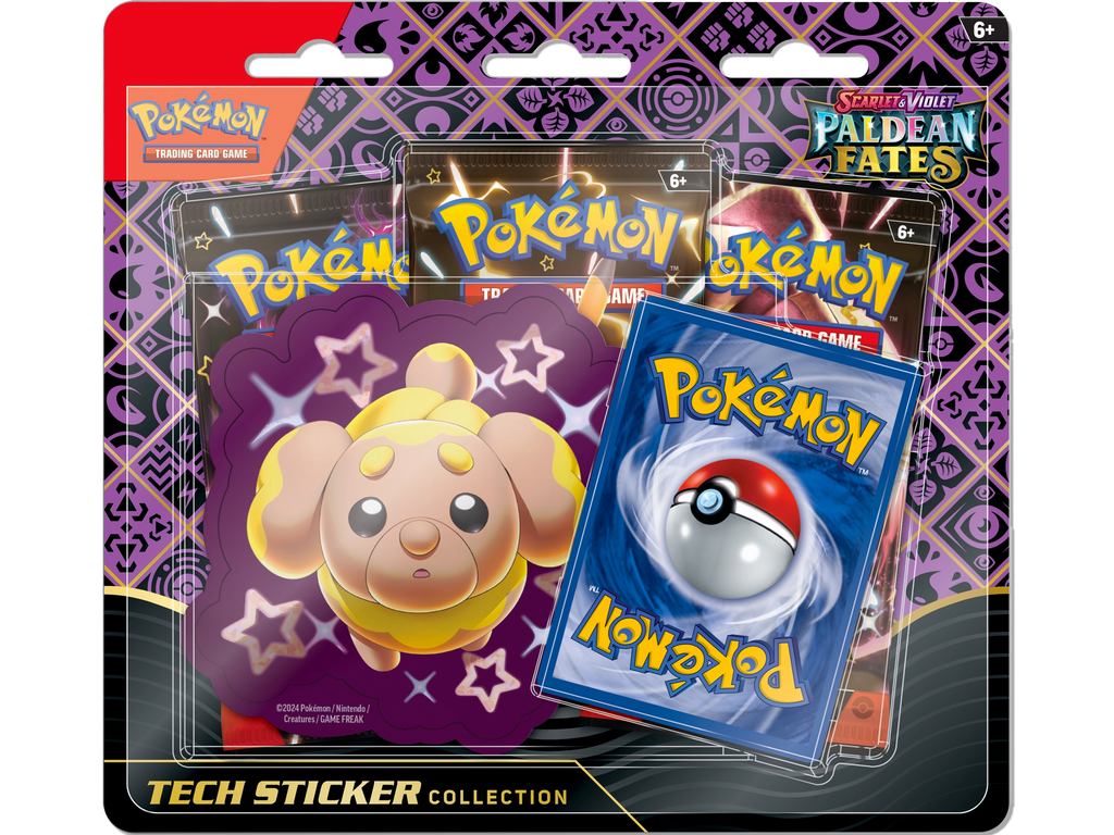 Pokemon Paldean Fates Tech Sticker Collection Set of 3