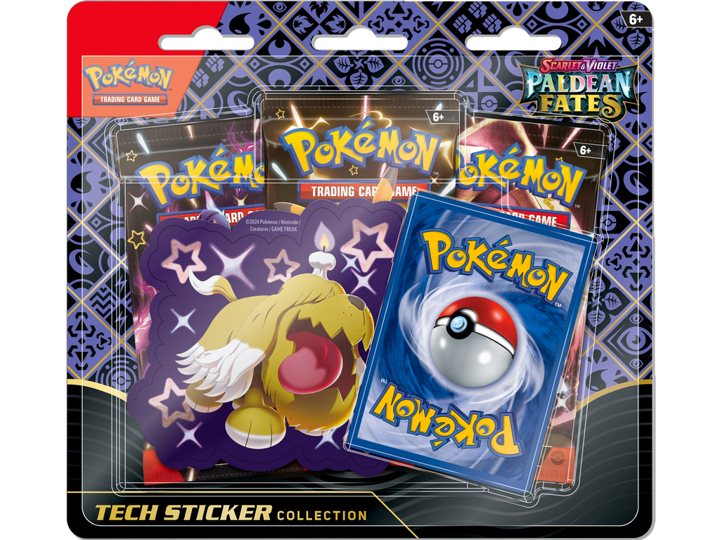 Pokemon Paldean Fates Tech Sticker Collection Set of 3
