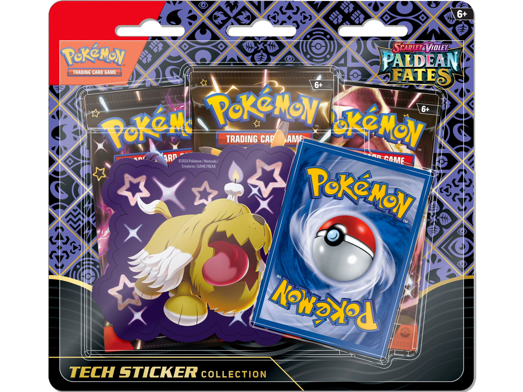 Pokemon Paldean Fates Tech Sticker Collection Set of 3