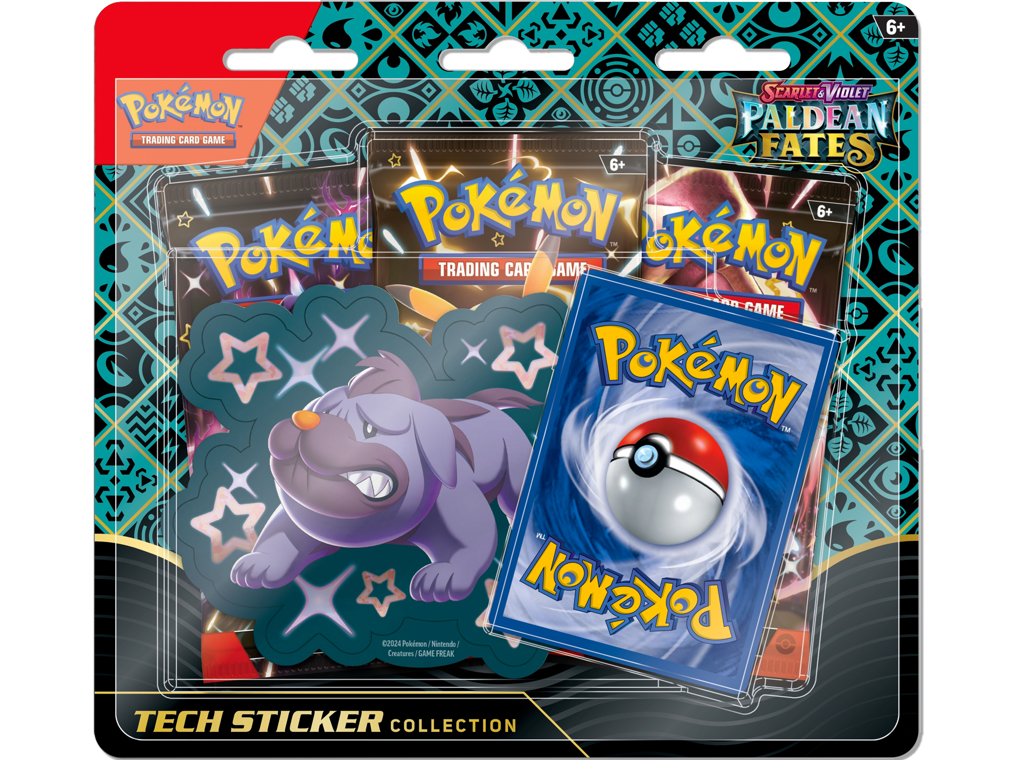 Pokemon Paldean Fates Tech Sticker Collection Set of 3