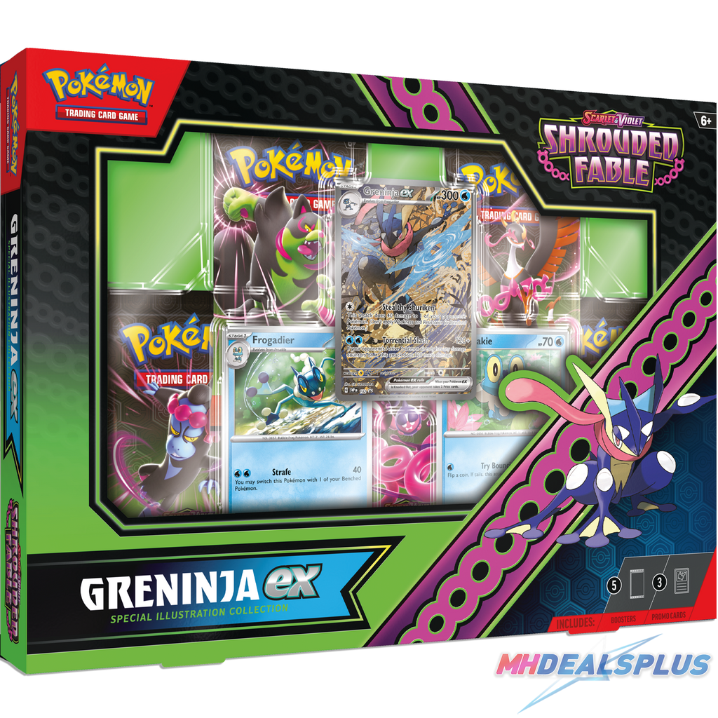Pokemon Shrouded Fable Greninja ex + Kingdra ex Special Illustration Collection
