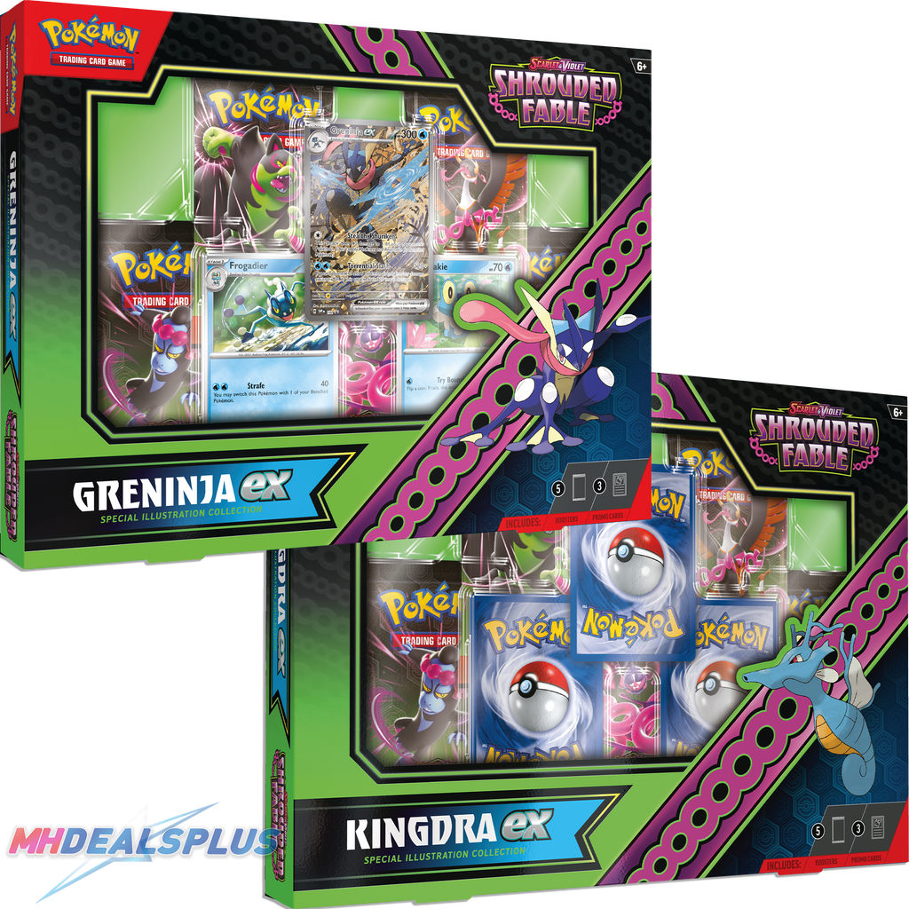 Pokemon Shrouded Fable Greninja ex + Kingdra ex Special Illustration Collection