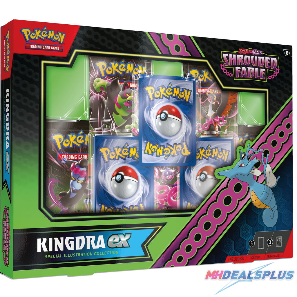 Pokemon Shrouded Fable Greninja ex + Kingdra ex Special Illustration Collection Sealed Case