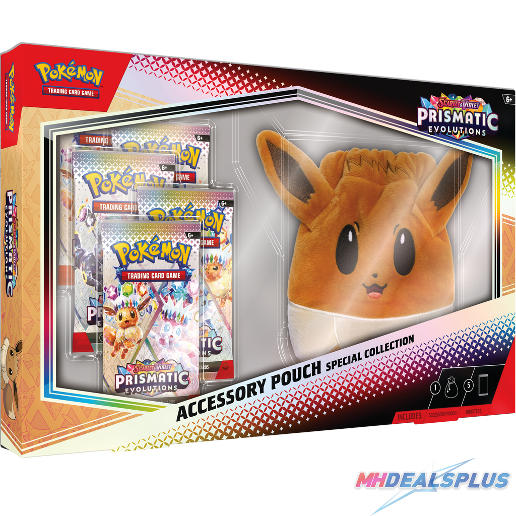 Pokemon Prismatic Evolutions Accessory Pouch Special Collection