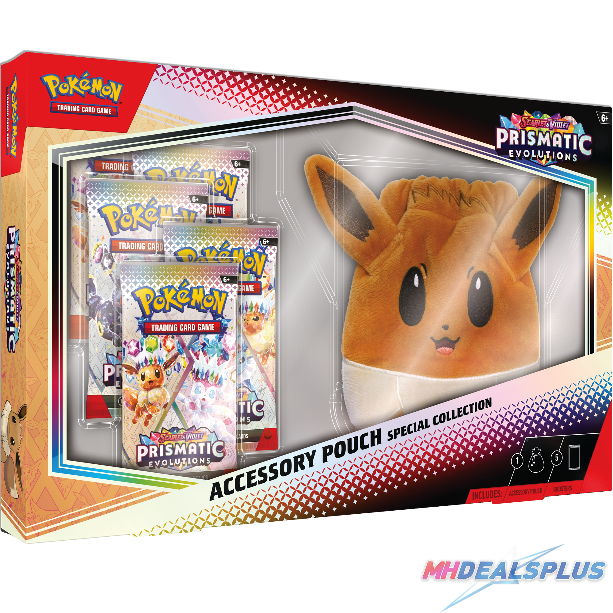 Pokemon Prismatic Evolutions Accessory Pouch Special Collection