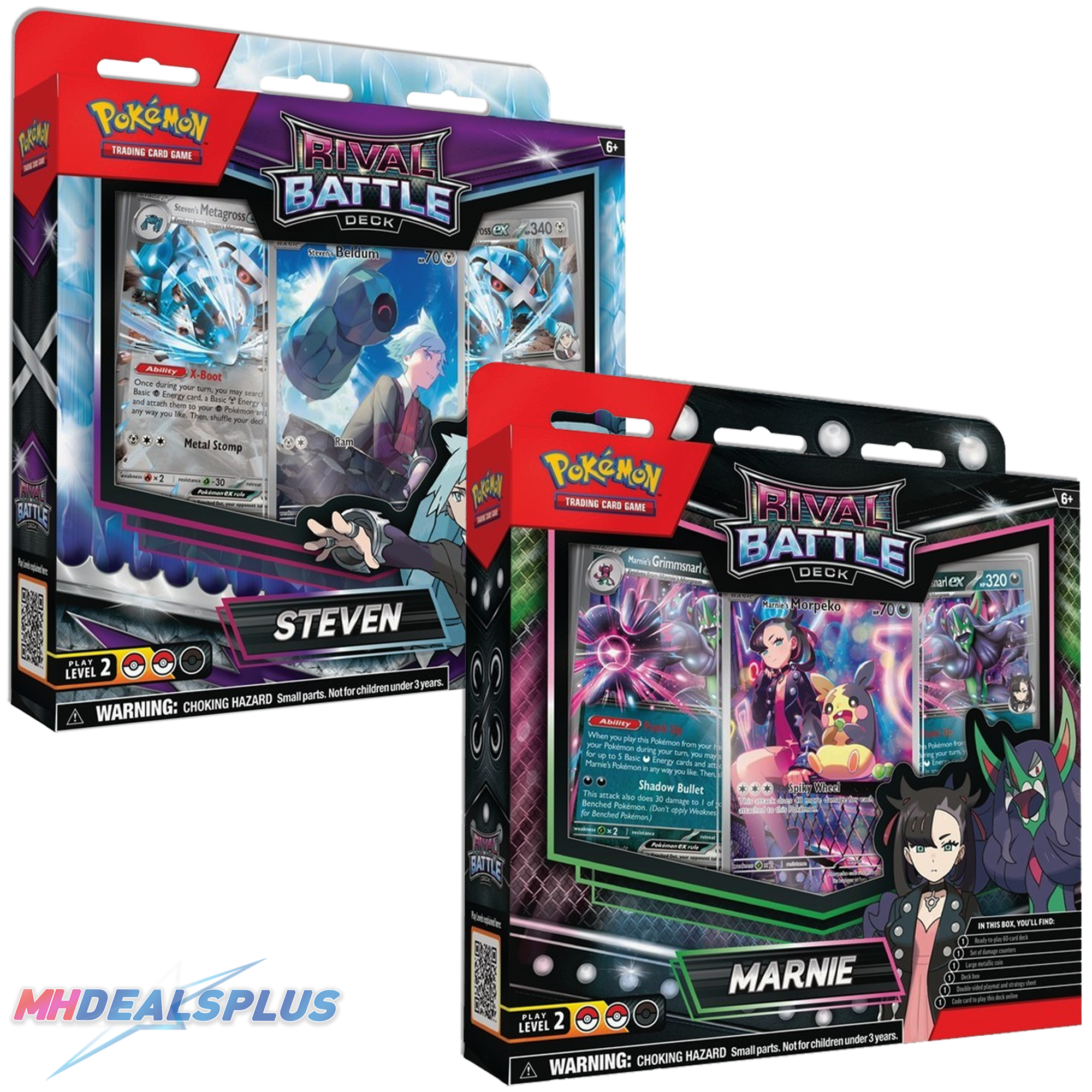 Pokemon Rival Battle Deck - Marnie & Steven Set of 2
