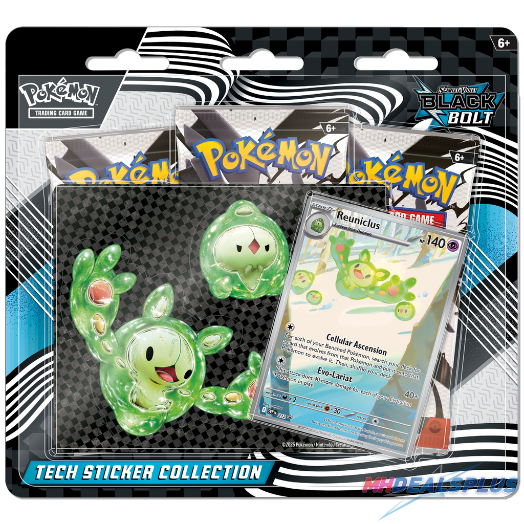 Pokemon Black Bolt & White Flare Tech Sticker Collection Set of 2