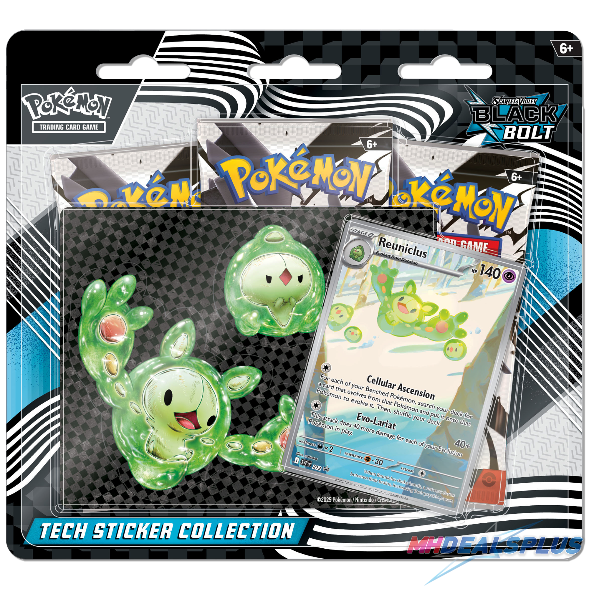 Pokemon Black Bolt Tech Sticker Collection