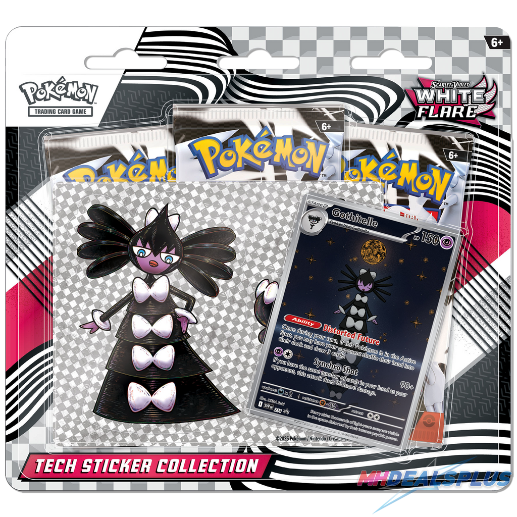 Pokemon Black Bolt & White Flare Tech Sticker Collection Set of 2