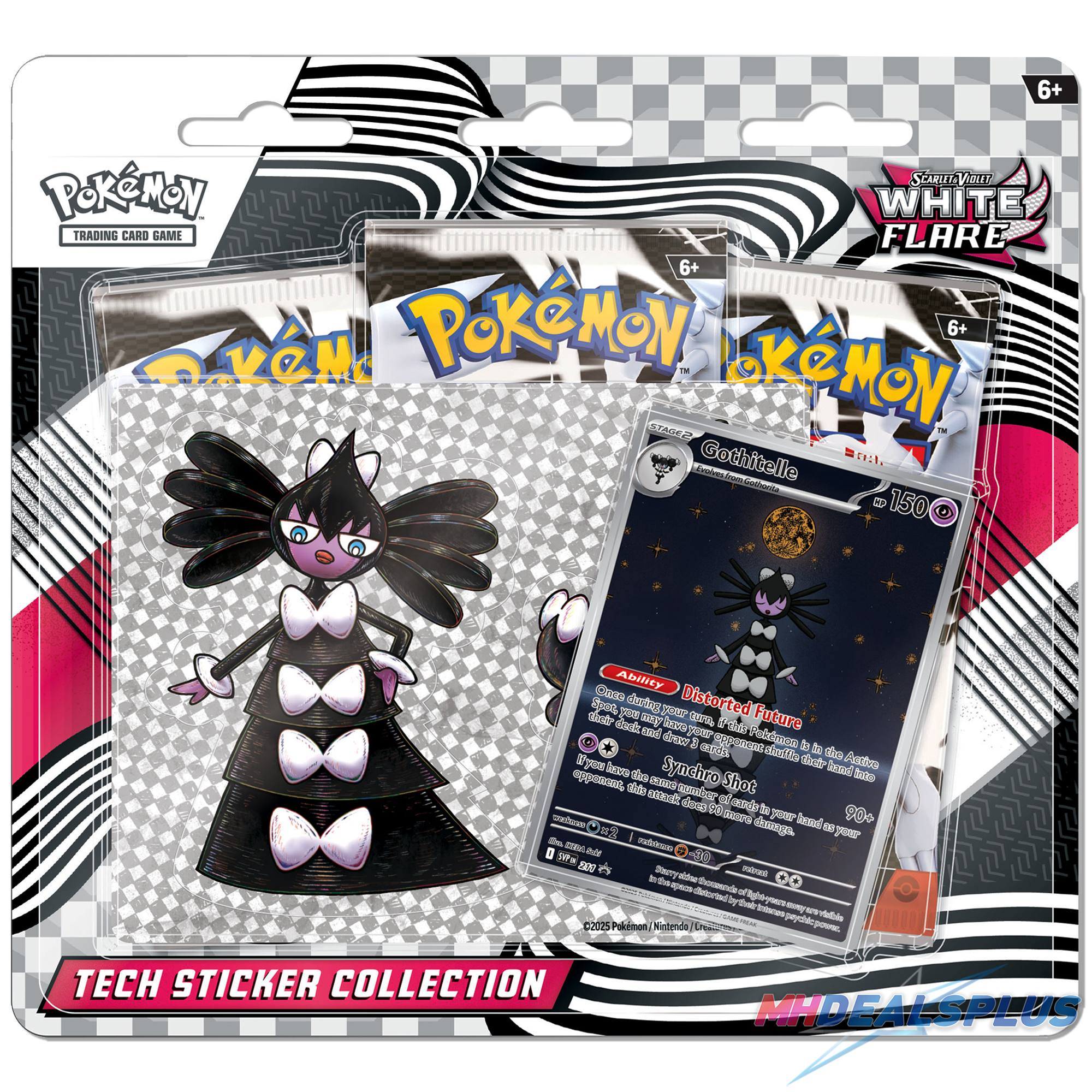 Pokemon Black Bolt & White Flare Tech Sticker Collection Set of 2