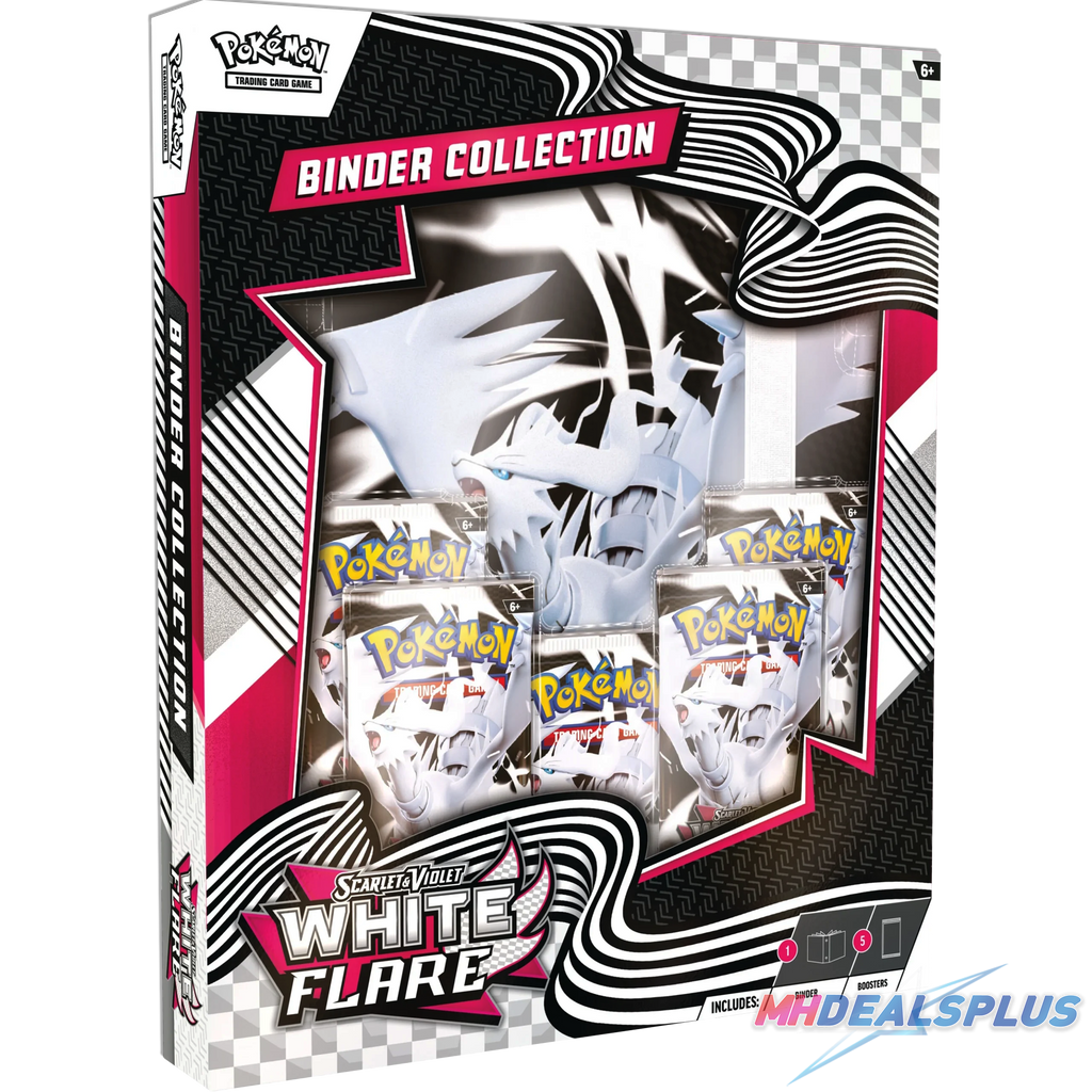 Pokemon Black Bolt & White Flare Binder Collection Set of 2