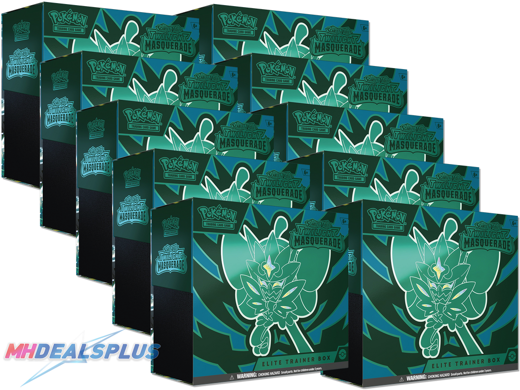 Pokemon Twilight Masquerade Elite Trainer Box Sealed Case - 10 Boxes