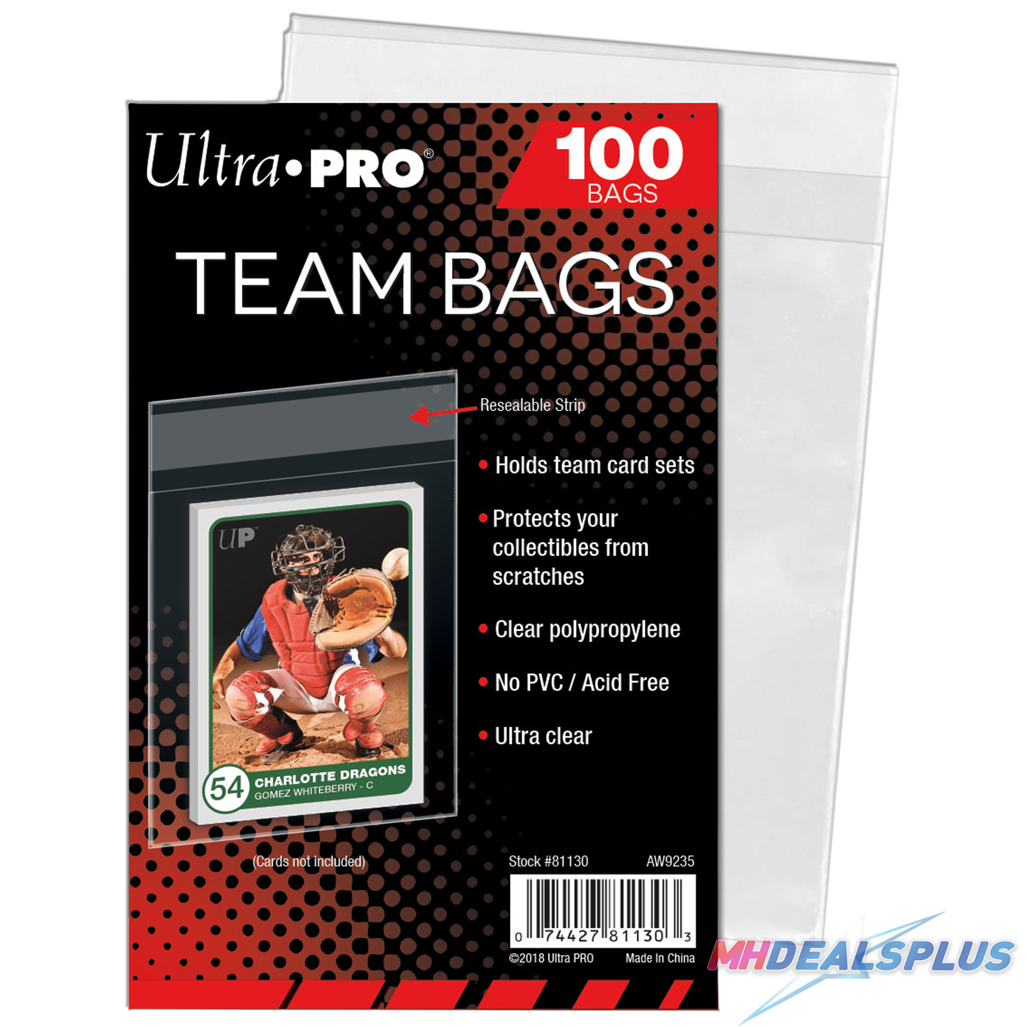 Ultra Pro - Team Bags Resealable Sleeves