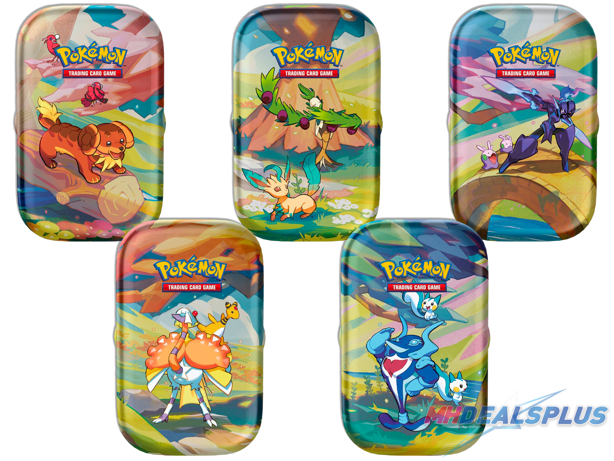 Pokemon Vibrant Paldea Mini Tins Display Case